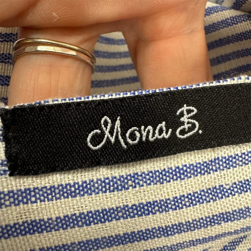 Mona B Womens Large Canvas Tote Bag Tan Distressed - Picture 8 of 12
